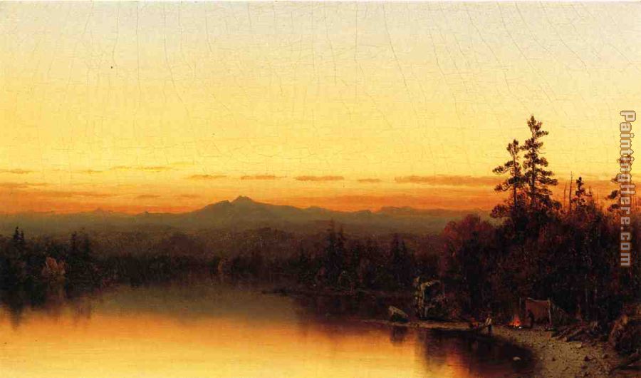 A Twilight in the Adirondacks painting - Sanford Robinson Gifford A Twilight in the Adirondacks art painting